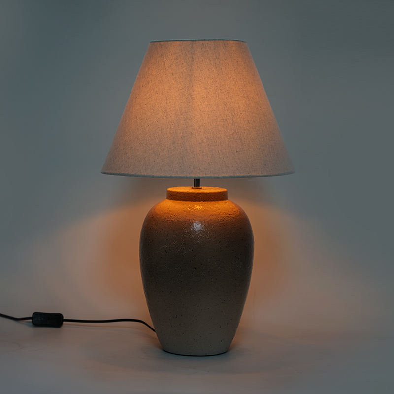 Retro nostaljik renk seramik masa lambası